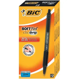 BIC Soft Feel schwarz, 12
