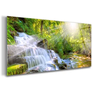 Tulup Glasbild 120x60 cm Wald , Glas , 120x60 cm , Bilder & Rahmen, Bilder, Glasbilder