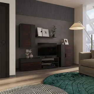 Vicco Wohnwand Berno, Lowboard TV