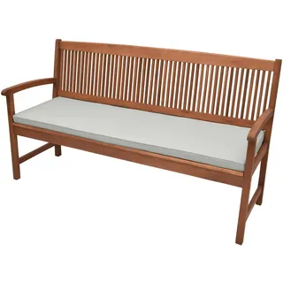 Beautissu Bankauflage 120 x 48 x 5 cm grau 1 St.