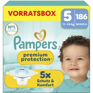 Pampers Premium Protection Gr. 5 (11-16 kg) 186 St.
