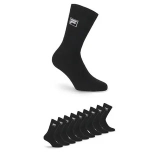 Fila Sportsocken, (9er Pack), mit langem Rippenbündchen, schwarz