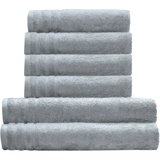 KLEINE WOLKE Royal Handtuchset 50 x 100 cm grau 4 St.