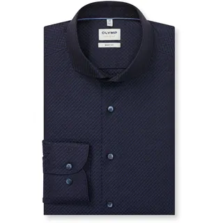 OLYMP Langarmhemd »Level 5« Businesshemd, body fit, mit feiner Struktur, Haifischkragen