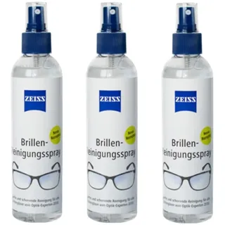 ZEISS Brillen Reinigungstücher oder Reinigungsspray zur schonenden & gründlichen Reinigung Ihrer Brillengläser - alkoholfrei (3x240)