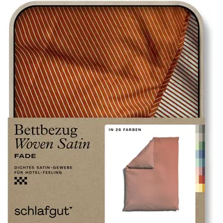 schlafgut Woven Satin Fade mit feinen Streifen«, (1 St.), mit Farbverlauf, Mix & Match: passender Kissenbezug erhältlich