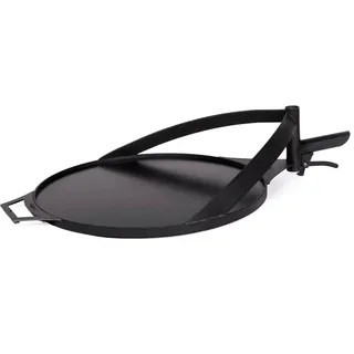 Cook King Grillplatte Ø 50 cm Metall schwarz