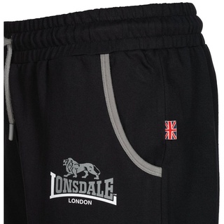 Lonsdale Herren Jogginghose normale Passform Two Tones Schwarz, M