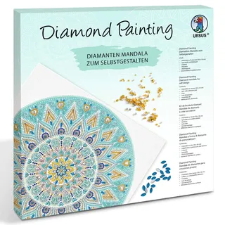 Ursus Diamond Painting Mandala Set 5 Leinwand 30 x 30 x 1,5 cm