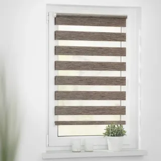 Duo Rollo Klemmfix 90 x 150 cm meliert hellbraun