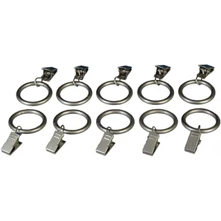 LIEDECO Gardinenring für Gardinenstangen Ø 16 mm, grau