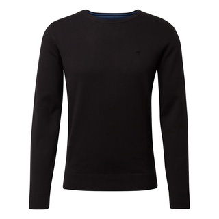 Tom Tailor Herren Strickpullover Crewneck, 29999 - Schwarz S