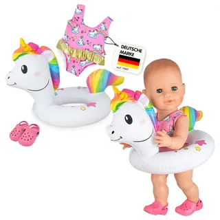Heless Schwimm-Set Einhorn Henri Rosa/Weiß (661)
