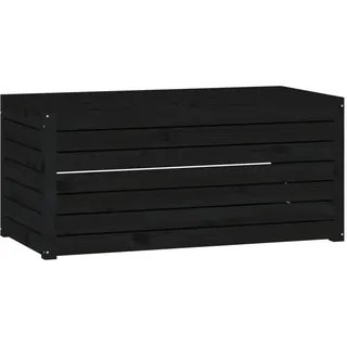 vidaXL Gartenbox 101 x 50,5 x 46,5 cm Schwarz
