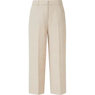 Comma, Culotte Strukturierte Hose Beige 38