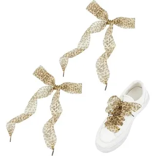 Frauenschuhe mit Tiermuster - Seiden und Satin - Breite Sohle