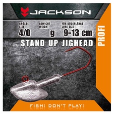 Jackson VMC Jighead Jigkopf - 4 Stück Stand Up 4/0 für Köderlänge 9-13 cm 14g