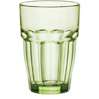 BORMIOLI ROCCO Rock Bar Lounge Mint Longdrink, Glas, 370 ml, grün, gehärtet, 6 Gläser