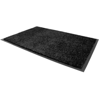 Primaflor-Ideen in Textil Fußmatte »VERONA, Made in Belgium« rechteckig 9 mm Höhe Schmutzfangmatte, In- und Outdoor geeignet, waschbar, schwarz