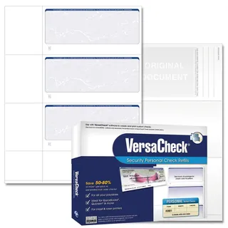 VersaCheck Secure Checks – 750 Blanko-Business- oder Personal-Brieftaschen-Schecks – Blau Prestige – 250 Blatt Form #3001 – 3 pro Blatt (31BP01-01255-4)