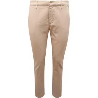 M5182 Pantalone Uomo Dondup Mann Strukturierte Baumwolle/Leinen Hose