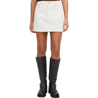 JACK & JONES Jeansrock Damen Weiß M