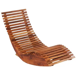 vidaXL Schaukelstühle Sonnenliegen 2 Stk. Akazienholz - Braun
