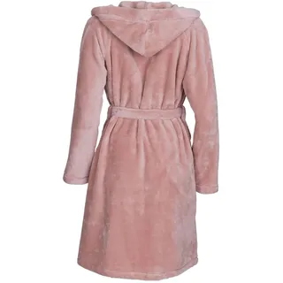 Damenbademantel WEWO FASHION "6600, ideal für Sauna & Spa, Hotelbademantel, Morgenmantel" Gr. L, rosa (rose), L:100cm, Wellsoft-Microfaser, Hausmäntel, Damenbademantel, unübertroffen kuschelig