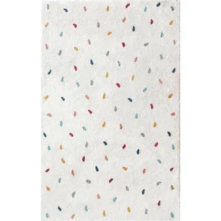 my home Kinderteppich »Odan, Hochflor-Teppich« rechteckig 20 mm Höhe bunte Punkte Teppiche, weich, Wohnzimmer, Kinderzimmer, bunt