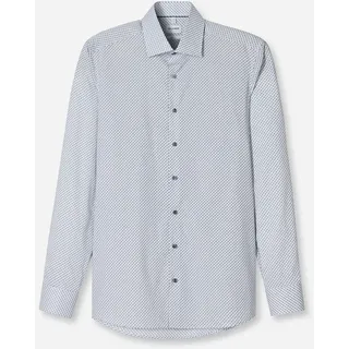 OLYMP Businesshemd »Level 5« Body Fit, Haifischkragen, Mit Rotationsprint, grau