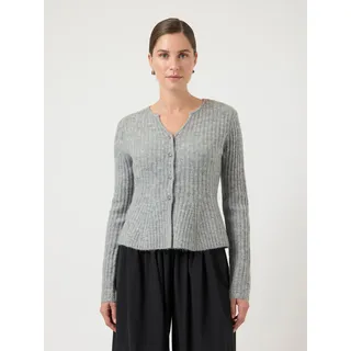 Y.A.S Yas Dolly Knit Strickjacke Light Grey Melange XS