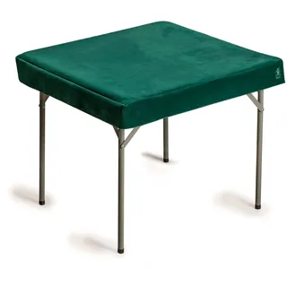 Yellow Mountain Imports professionelle grüne quadratische Tischdecke - Perfekt für Kartenspiele, Mahjong, Dominos, Brettspiele - 88,5 x 88,5 Zentimeter