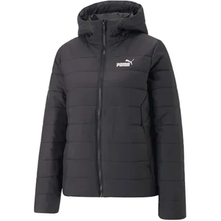 Puma Damen ESS Hooded Padded Jacket Gepolsterte Jacke, Schwarz, S