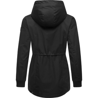 Outdoorjacke RAGWEAR "Übergangsjacke Dowey A", Damen, Gr. XL, schwarz, Obermaterial: 100% Polyester PES.  Obermaterial: Futter: 100% Polyester PES., Jacken Outdoorjacke