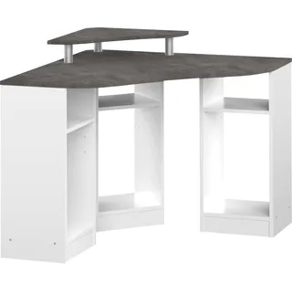 TemaHome Schreibtisch »Corner«, Melamingestell, Tischplatte in untersch. Farbvarianten, Breite 94 cm grau