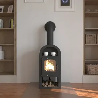 Kaminofen Victoria Maestro schwarz - 9 kW - Schwarz