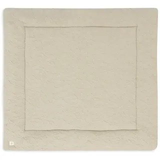 Jollein Krabbeldecke für Baby - Soft Waves, Olive Green - Laufgittereinlage - 100x100cm - Spieldecke Baby - Olivgrün