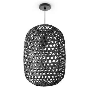 Paco Home PUNU 1-flg. Ø 30 cm rund schwarz