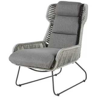 Diamond Garden Naxos Relax Sessel Edelstahl/Rope inkl. Sitz- und Rückenkissen