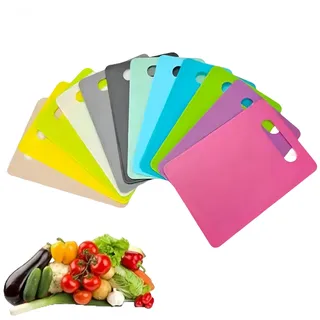 HJYDGJ 12 Stücke Große Schneidebretter Schneidebrett Set Schneidebrett Fleisch Frühstücksbrettchen Kunststoff Kunststoff Groß - 12 Farben