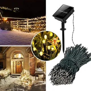 lapamax Lichterkette Solar 20M 200LED IP65 8 Modi gelb/grün/weiß