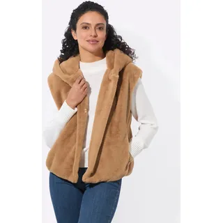 Inspirationen Fellimitatweste, camel