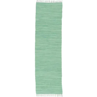 Pergamon Baumwolle Natur Teppich Läufer Jolly Cotton , Mintgrün , Textil , 70x250 cm , Teppiche und Böden, Teppiche, Teppichläufer, Läufer