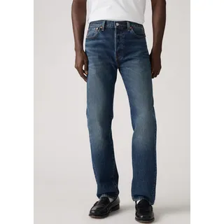 Levi's Straight-Jeans "501 LEVI'S ORIGINAL", Herren, Gr. 33, Länge 34, change your mind, Denim/Jeans, Obermaterial: 100% Baumwolle, normal lang, Jeans Straight-Jeans, mit Markenlabel, Topseller