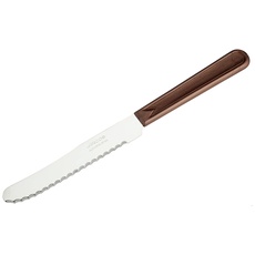 ARCOS Tischmesser mit 110mm Edelstahlklinge und Polypropylengriff, Leichtes Messer für den Fleischservice, Farbe Braun