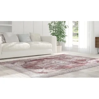 Arte Espina Kayoom Kurzflorteppich Vintage (Rot/Beige, 200 x 140 cm, 100 % Polyacryl)