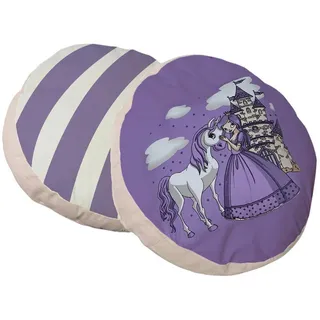 MID.YOU Zierkissen Pferd 40 x 40 cm Flieder