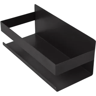 INOXLM lavorazioni inox Duschregal, selbstklebend, Eckregal für Badezimmer, Organizer, Küchenregal, Gewürzregal (schwarz)