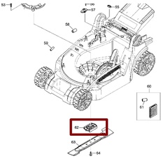 Makita 459811-4 Rundmesserhalter für Modell DLM382 Rasenmäher