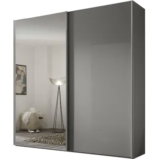 STAUD Schwebetürenschrank Sonate Rom mit Spiegel 167 x 240 x 68 cm Grau